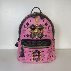 MCM Pink Small Backpack