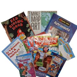 Huge Kids Books And Magazine Lot Bundle