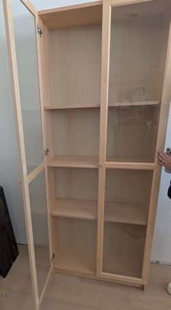 Book cases with glass doors