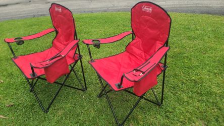 2 Camping chairs XL COLEMAN like new
