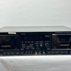 #1930 Sony TC-WR90ES Dual Cassette Deck Player AS IS FOR PARTS OR REPAIR ONLY