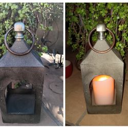 $15 Metal Candle/Plant Holder 