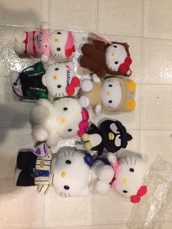 Authentic Hello kitty plushes for sale