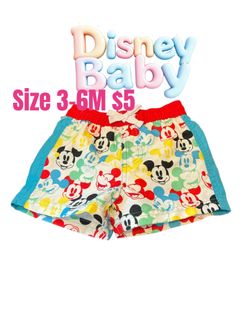 DISNEY BABY MICKEY MOUSE SWIM SHORTS BOYS SIZE 3-6M❤️ M14 010326