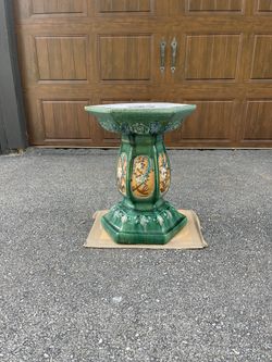 Vintage ceramic garden stool