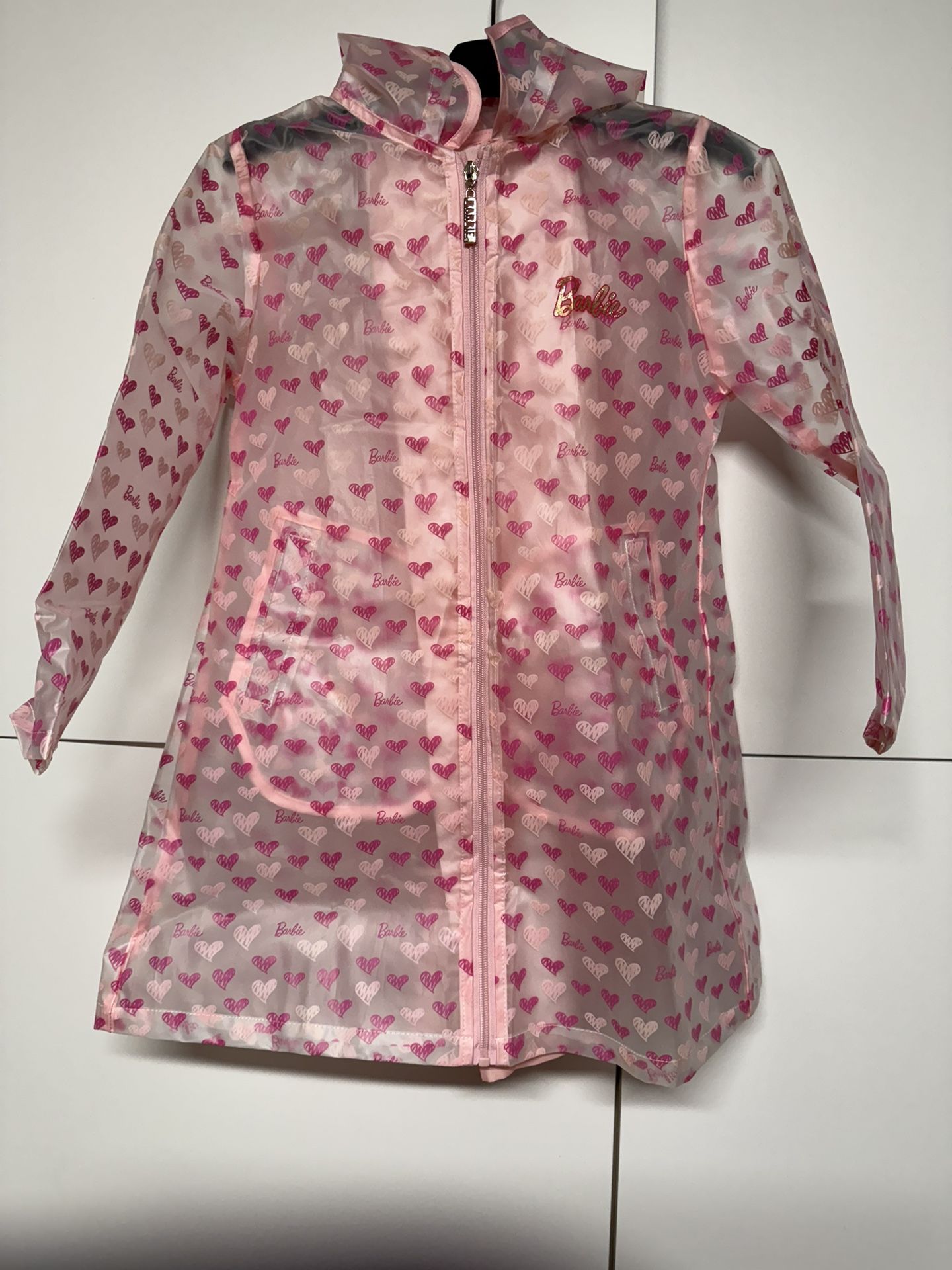 New barbie raincoat size 7-8y