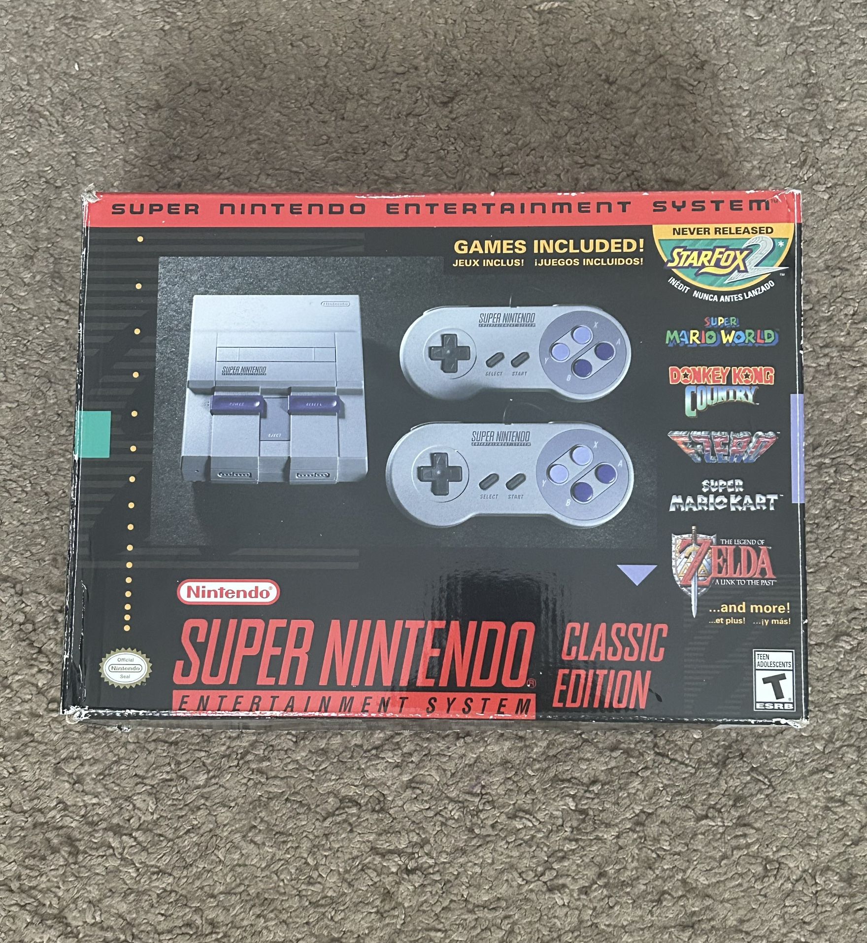 Super Nintendo Entertainment System: Classic Eddition With 21 Games And New Starfox 2