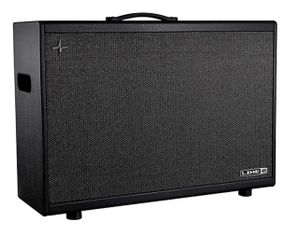 Line 6 Powercab 212 Plus 500W 2x12 Powered Stereo Guitar Speaker Cab Black and Silver