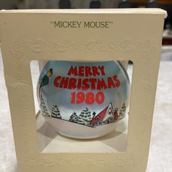 Vintage Mickey Mouse Ornament 