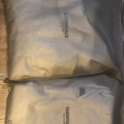 Essentials fear of god hoodie and sweatpants light oatmeal size small