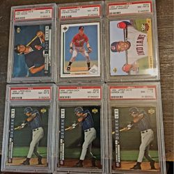 X6 1993/1994 MLB Upperdeck PSA 8 Graded Cards