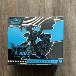 Pokemon TCG Scarlet & Violet Black Bolt ETB Elite Trainer Box NEW SEALED