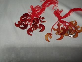 Star & moon beads and pig real stone