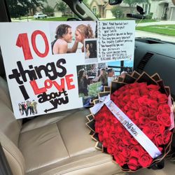 Ramo Buchon, Eternal Roses, Forever Flowers, Gift