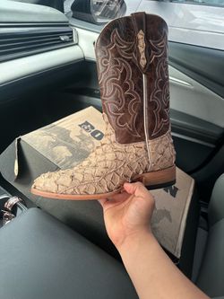 Cody James Western Pirarucu Boots 11D