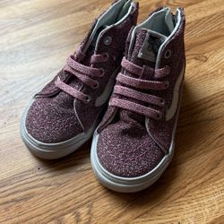 Vans Sparkly Pink Toddler Shoes