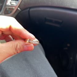 Ring Gold Diamond Wedding Band
