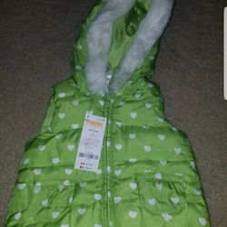 New Gymboree Baby Girl's Loveable Giraffe Puffer Vest Size 6-12 Months VHTF