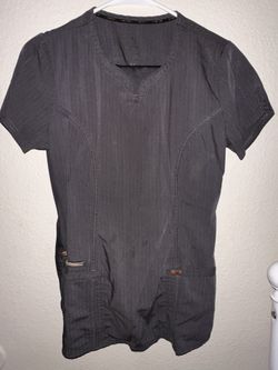 dark grey scrub set