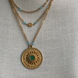 Byzantine Inspired Three Tiered Necklace