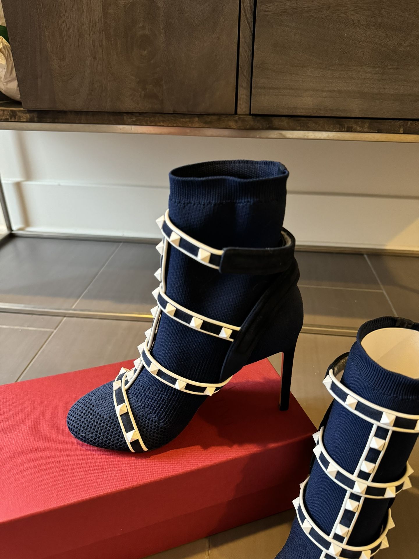 Valentino Rockstud Sock Boots