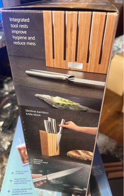 Joseph Joseph Slimline Bamboo Knife Block Set