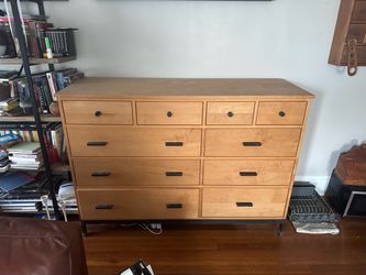 Wood Dresser with Matching Tall Dresser