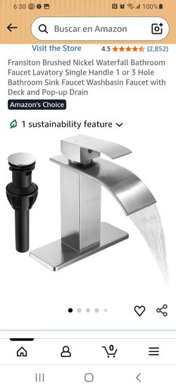 Bathroom Faucets Brushed Nickel Waterfall