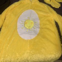 Yellow Care Bear Costume Adult Large