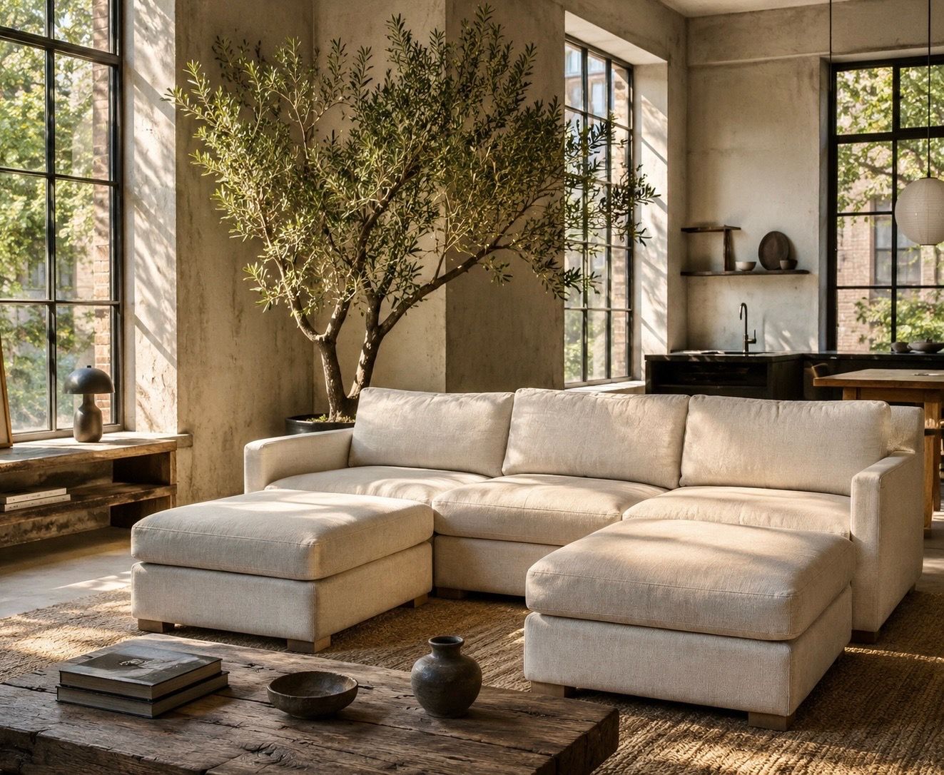 Restoration Hardware Modular Down Filled Sectional Sofa Couch