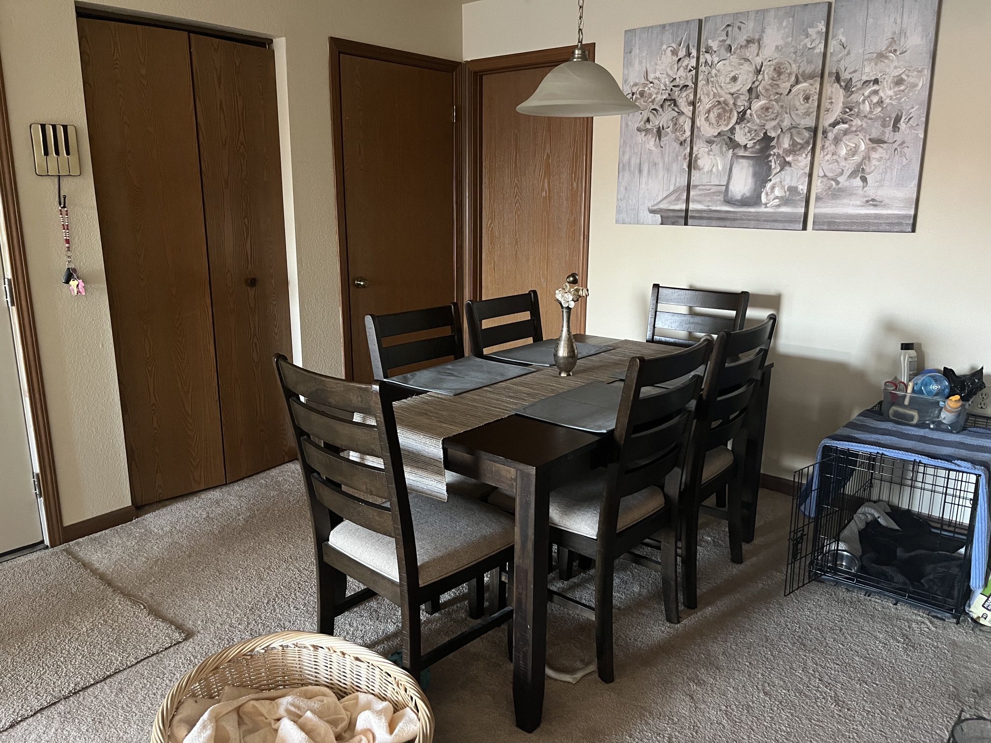 Dark Brown Dining Set - Barely Been Used 