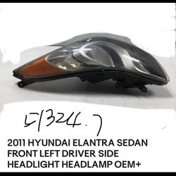 2011 HYUNDAI ELANTRA SEDAN FRONT LEFT DRIVER SIDE HEADLIGHT HEADLAMP OEM+