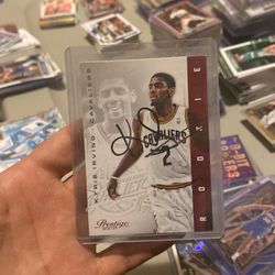 Kyrie Irving in person autograph rookie card
