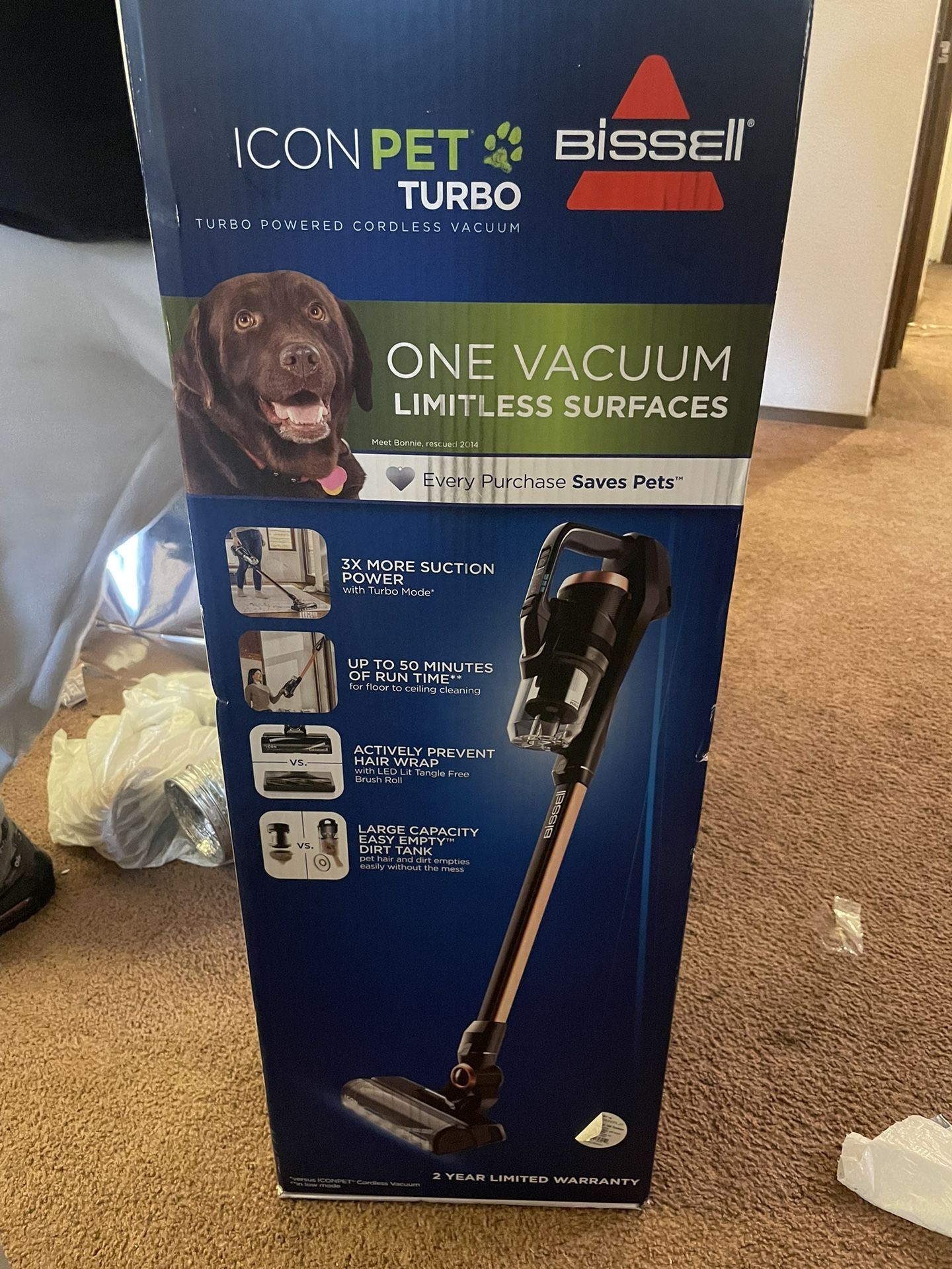 New Cordless Bissel icon Pet Turbo Vacccum ! for Sale in WA