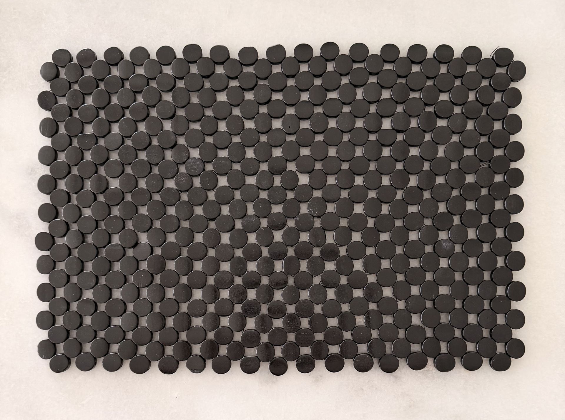 Set of 10 Black Placemats