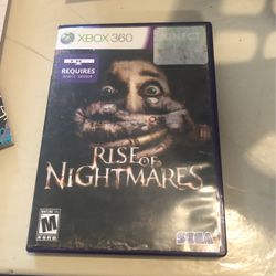 Rise Of Nightmares Xbox 360 Game (needs Kinect Sensor)