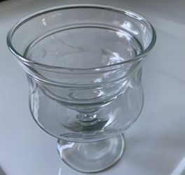 Princess House Set of Four Footed Cups With Inserts