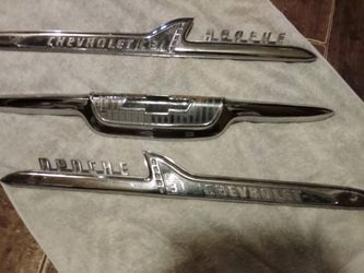 1958 Chevy Apache 3100 6 cyl Emblems