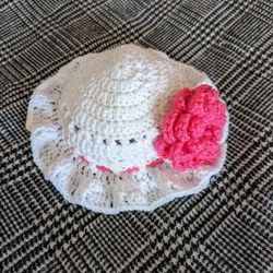 Crochet Sunhat For Girls (For About 1 Year Old)