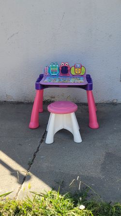 Activity Table and Stool  Clean, Used 