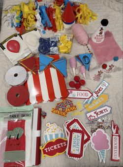 Circus themed party decorations package