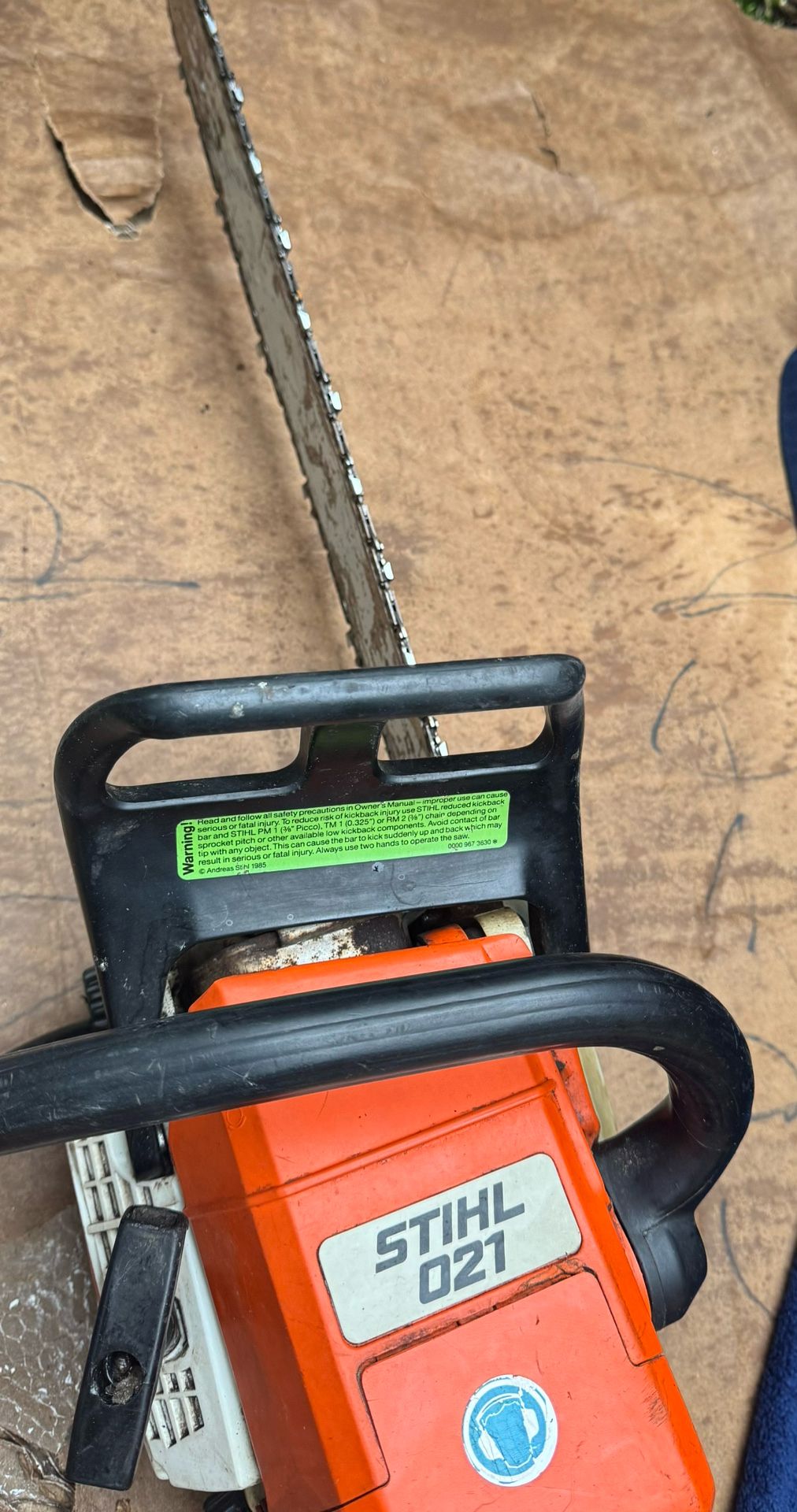 Stihl 021 Gas Powered Chainsaw