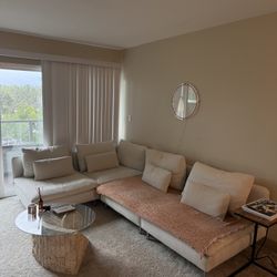 Cream Colored Modular Sofa 