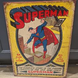 Superman Metal sign