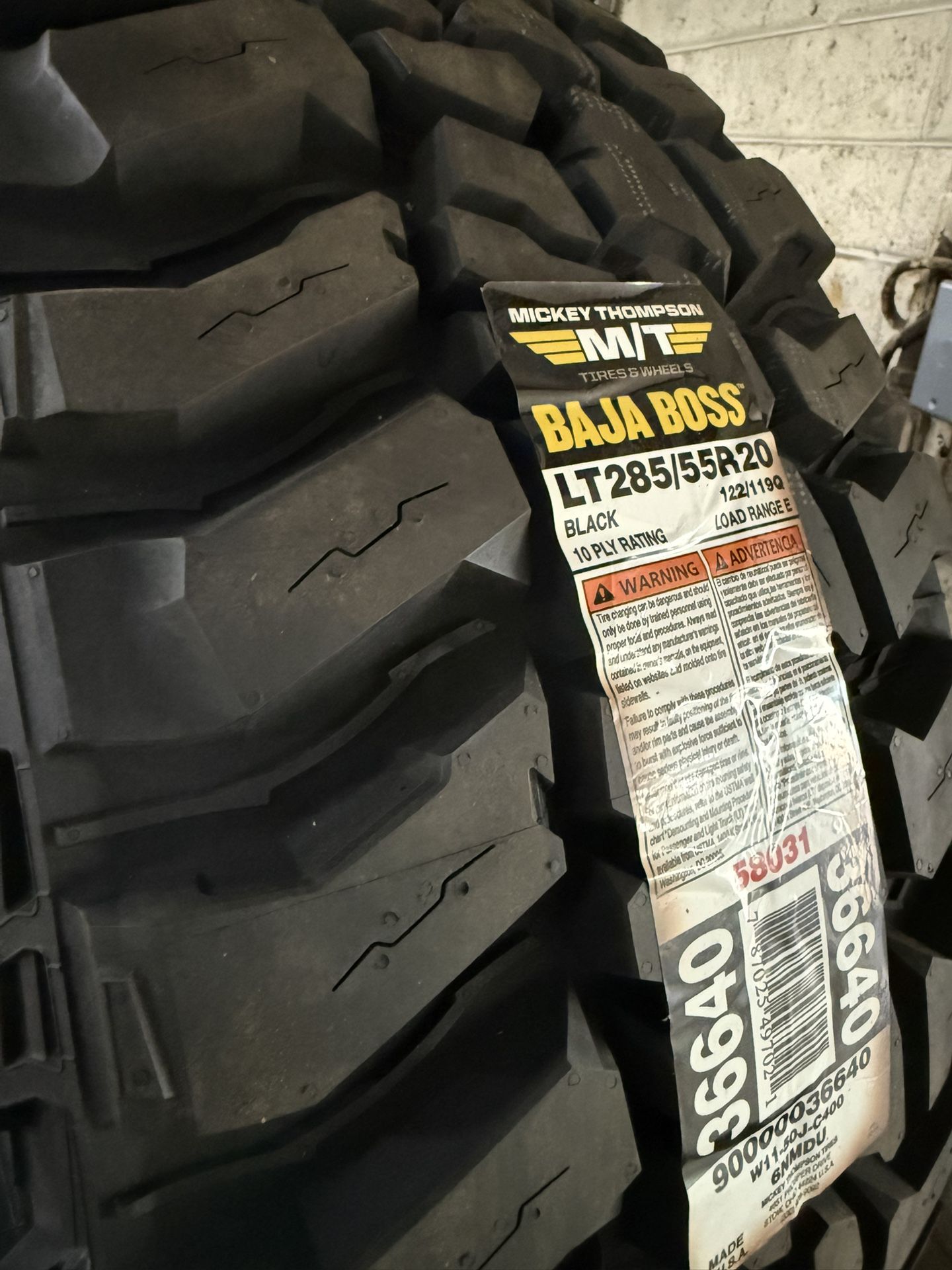 285/55R20 Mickey Thompson Truck Tires