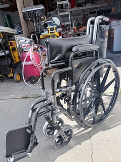 Wheelchair with Footrests New Open Box