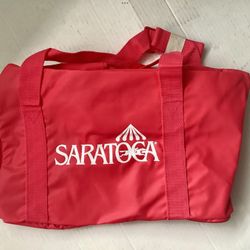 NEW Old Stock 1980s Saratoga Racetrack Duffle / Travel / Gym Bag Horse-racing Memorabilia