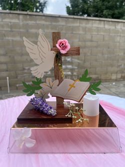 Recuerdo de mesa de primavera comunión