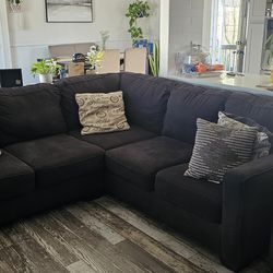 Dark gray sofa sectional