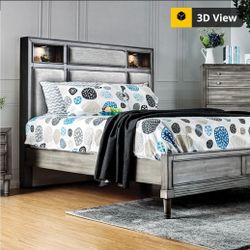 Queen Bed Frame With Mattress 